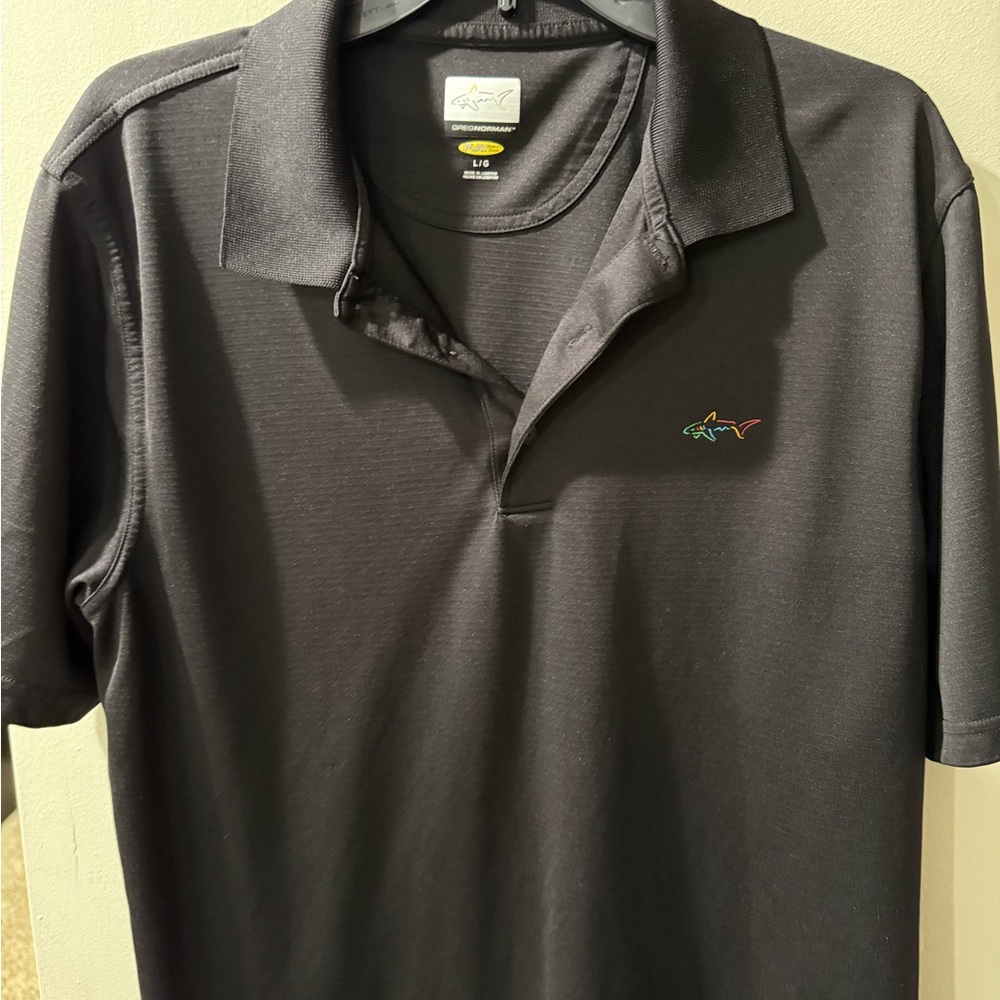 Greg Norman Black Polo Shirt